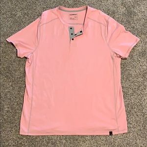 Men’s light Pink Express Henley T Shirt